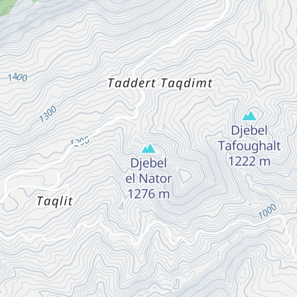 Map of Djebel el Nator