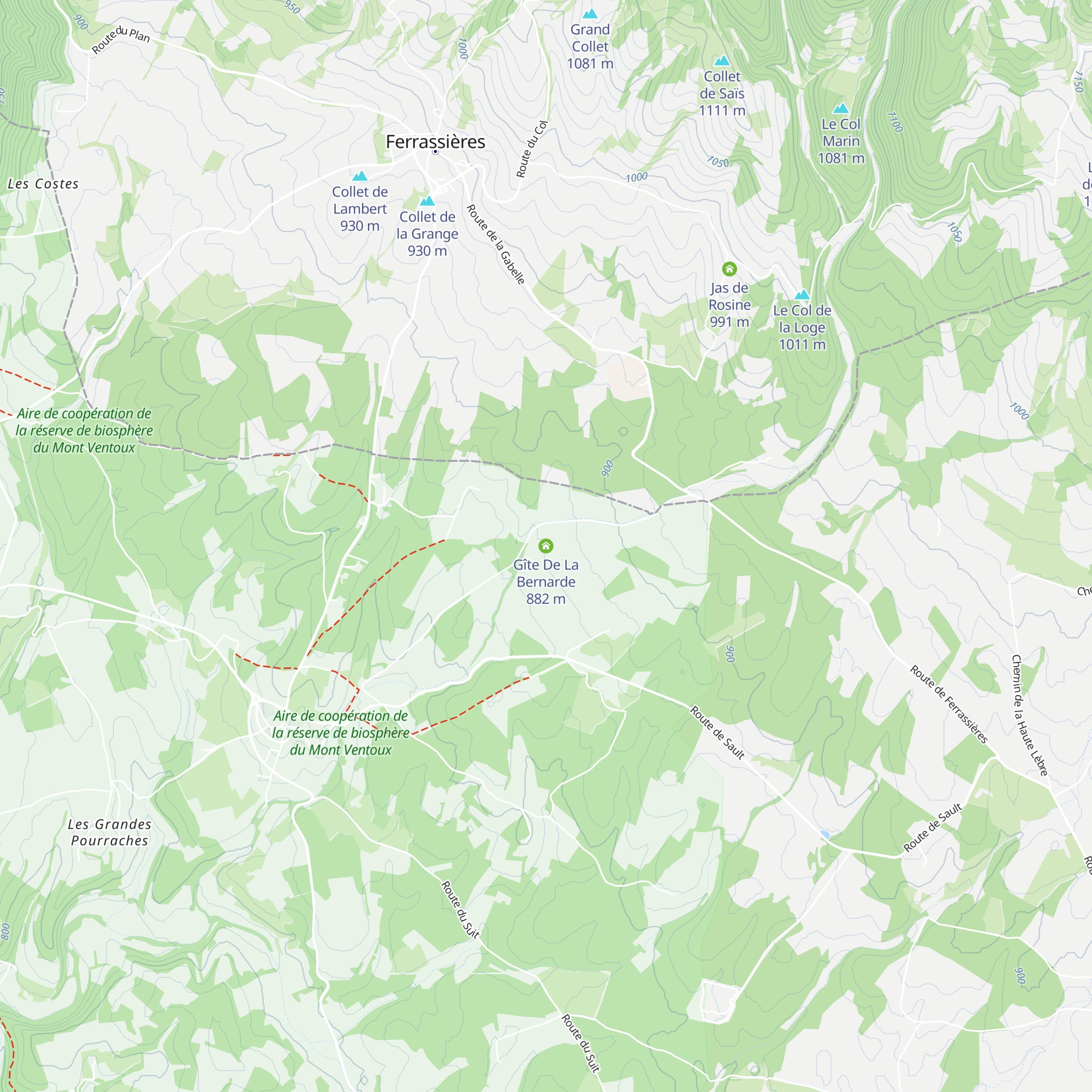 Gîte De La Bernarde map