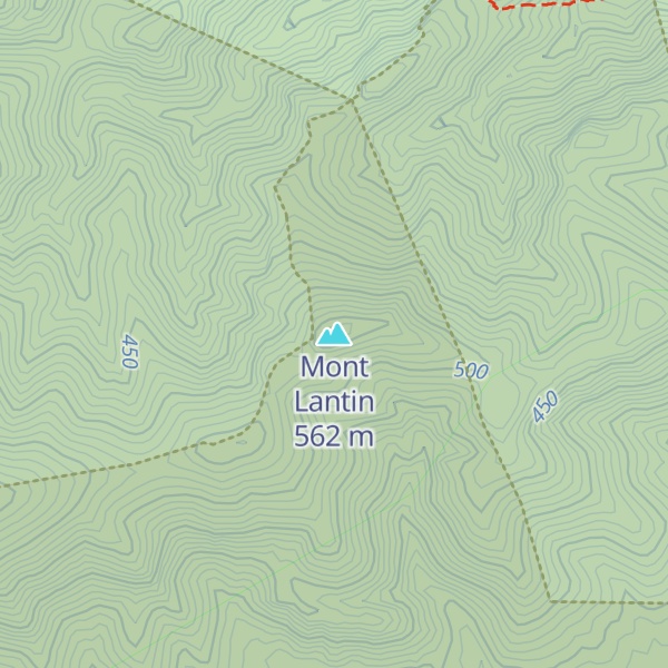 Map of Mont Lantin