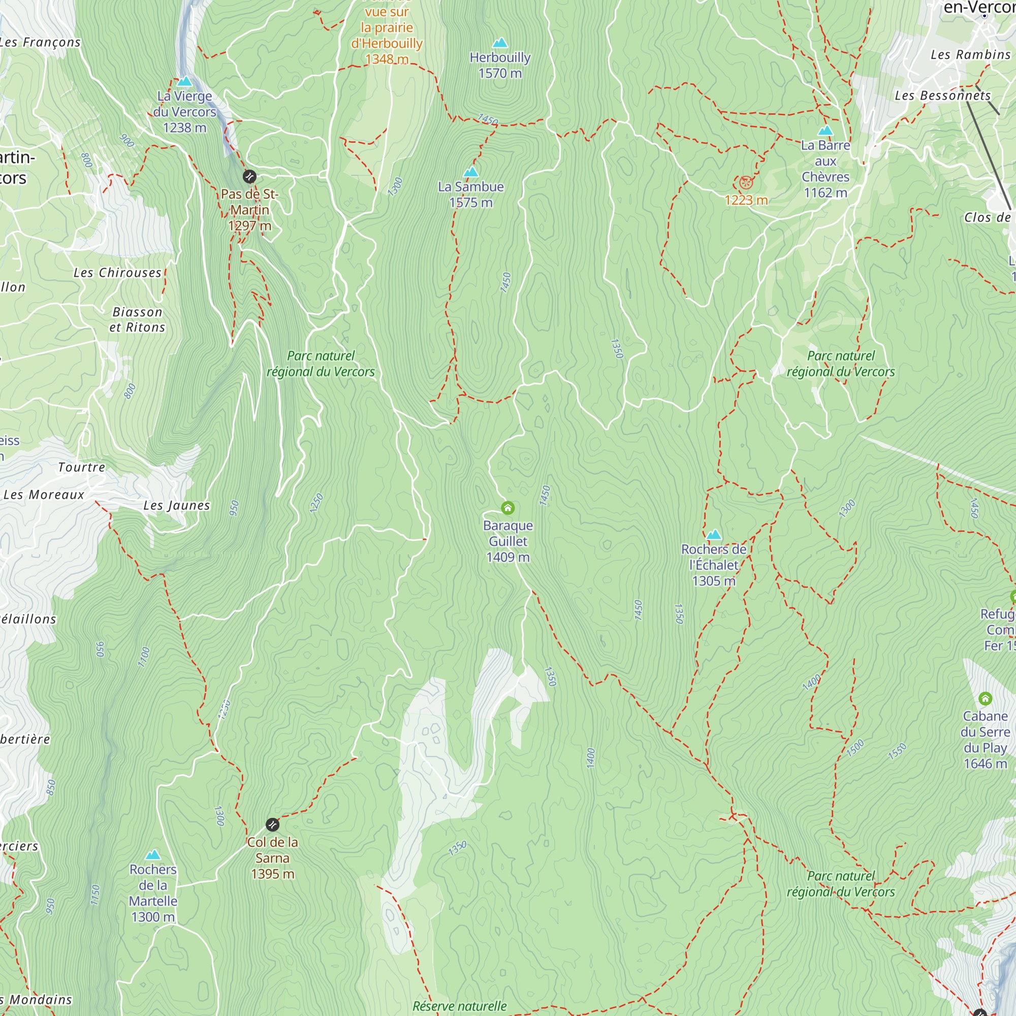 Baraque Guillet map