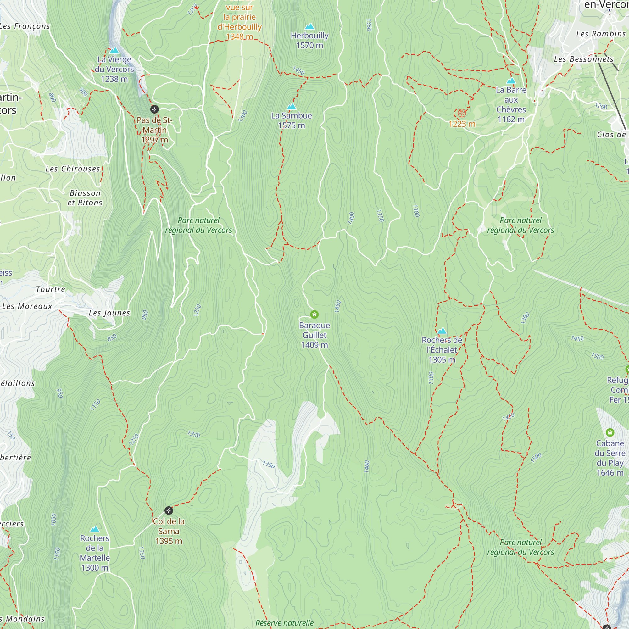 Baraque Guillet map