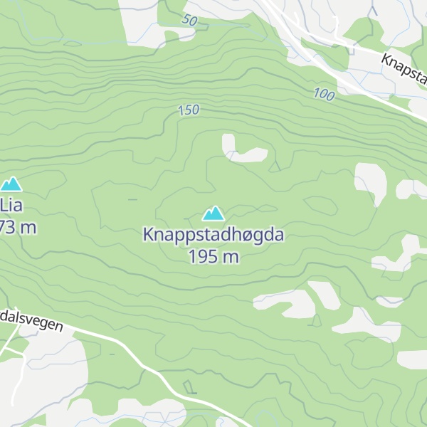Map of Knappstadhøgda