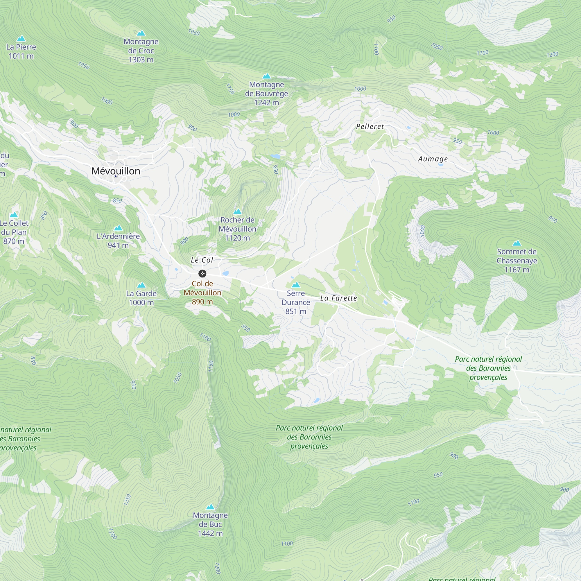 École Parapente des Baronnies map