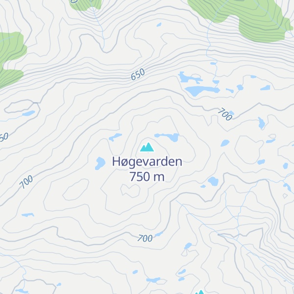 Map of Høgevarden