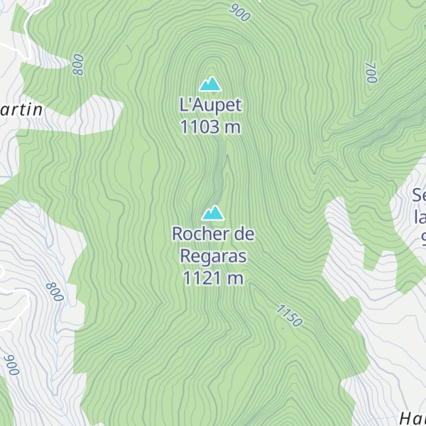Map of Rocher de Regaras