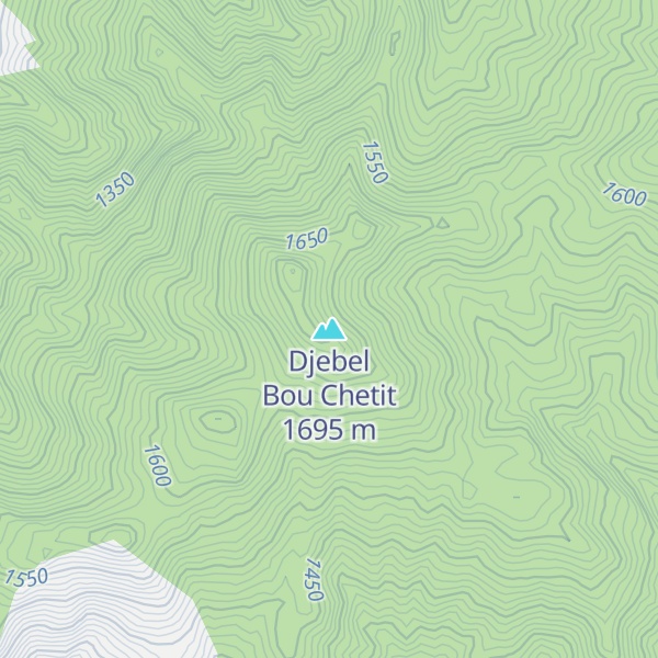 Map of Djebel Bou Chetit