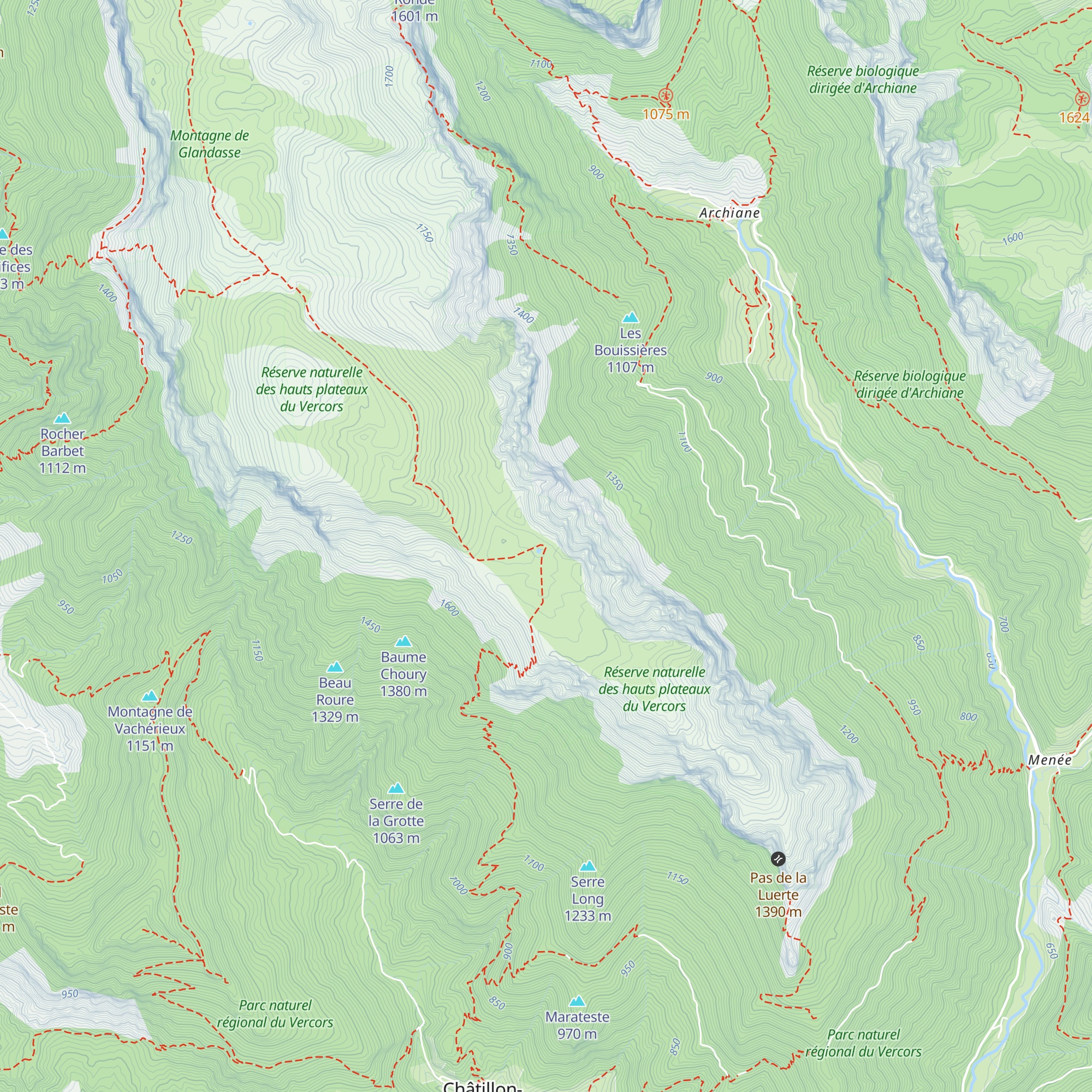 Cabane de Châtillon map