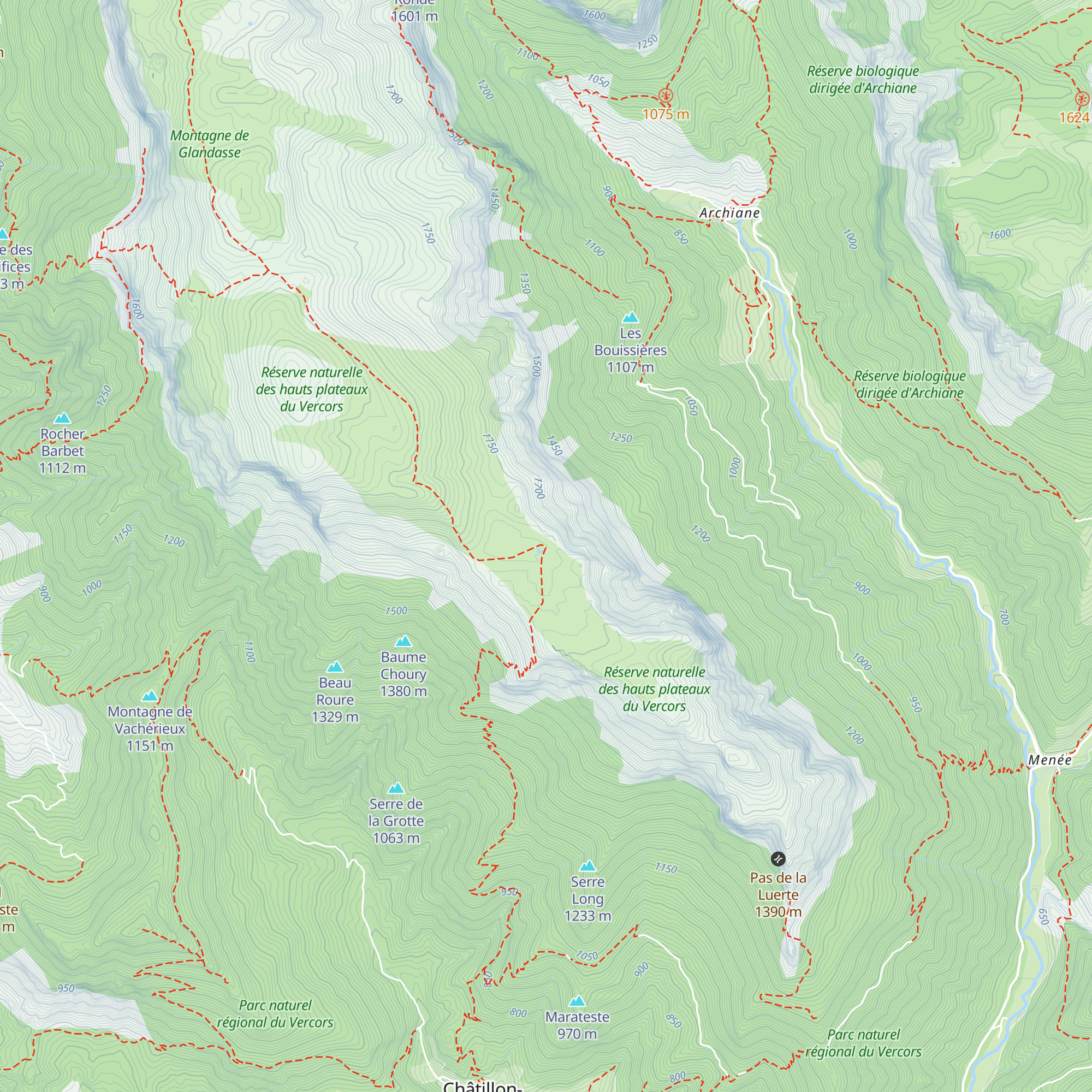 Cabane de Châtillon map