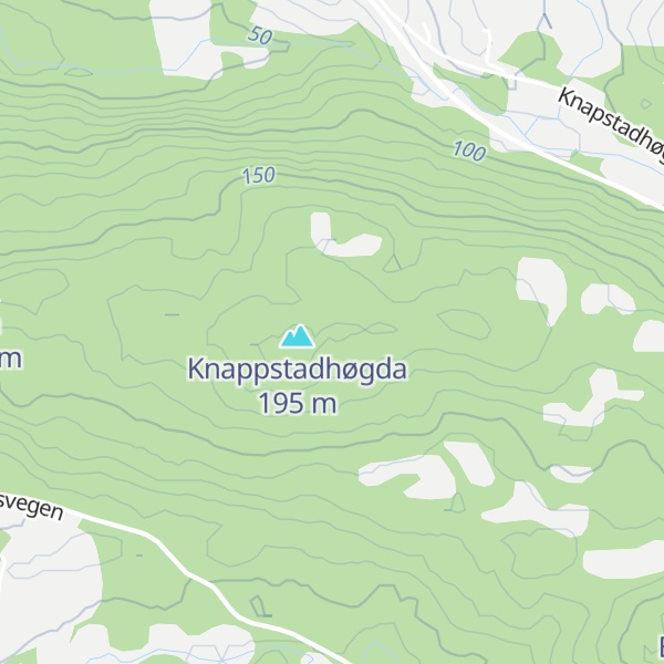 Map of Tjørnaberget