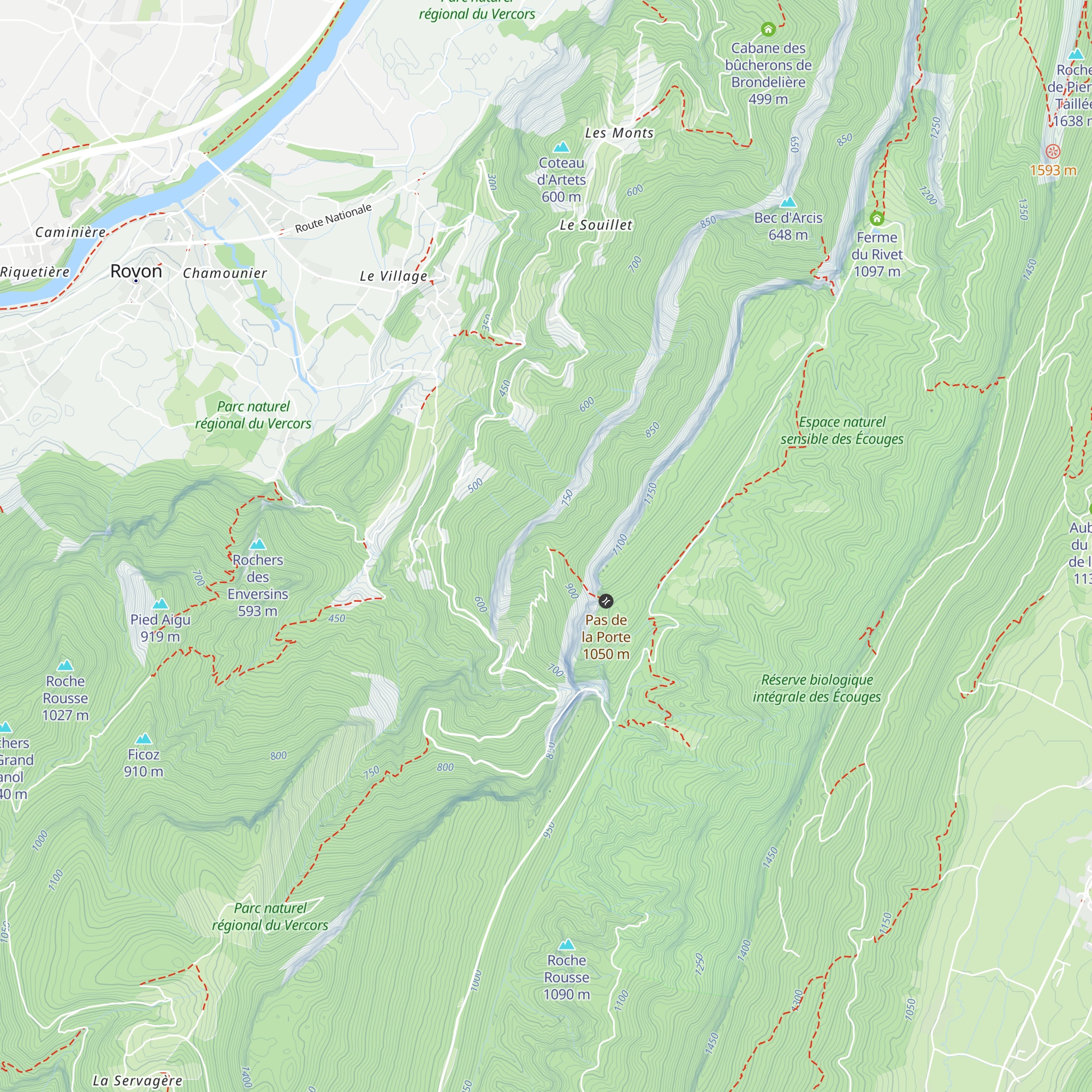 Cabane du Malade map