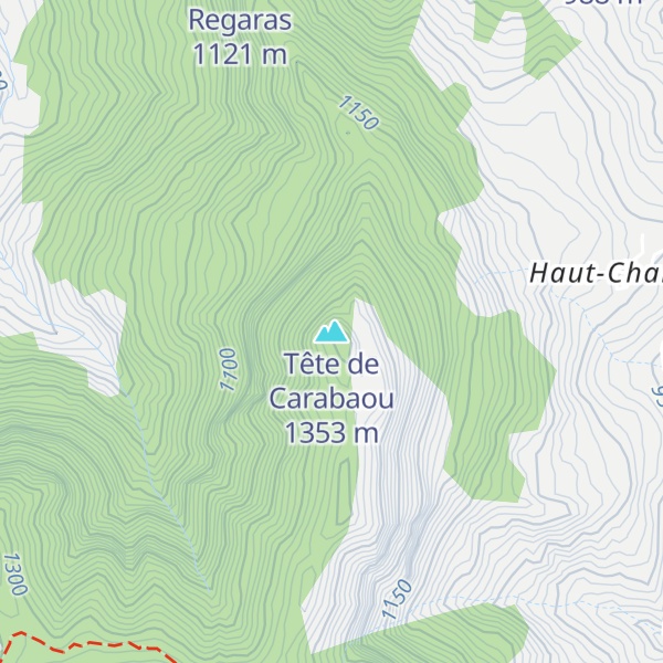 Map of Tête de Carabaou