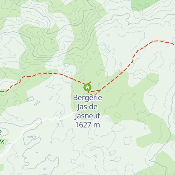 Map of Bergerie Jas de Jasneuf