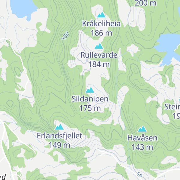 Map of Sildanipen