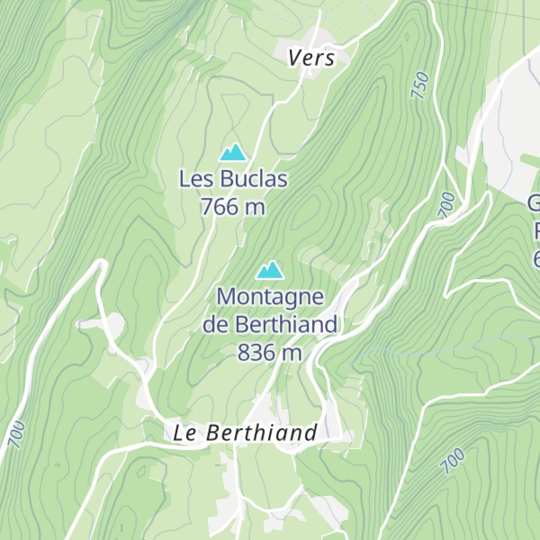 Map of Montagne de Berthiand
