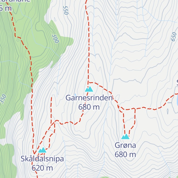 Map of Garnesrinden