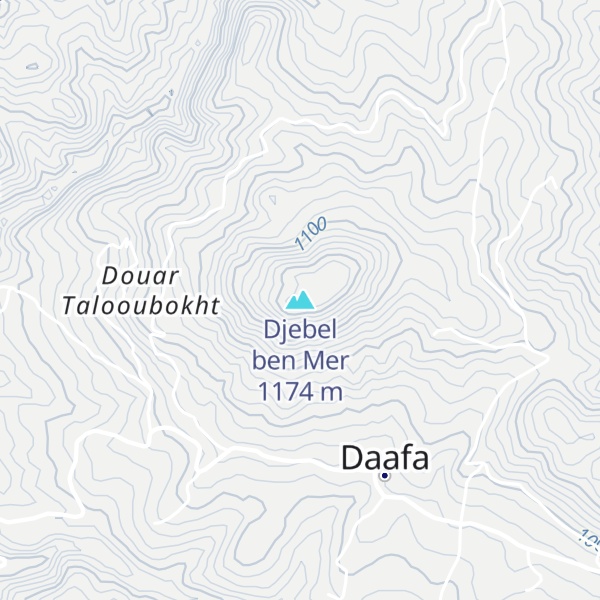 Map of Djebel ben Mer
