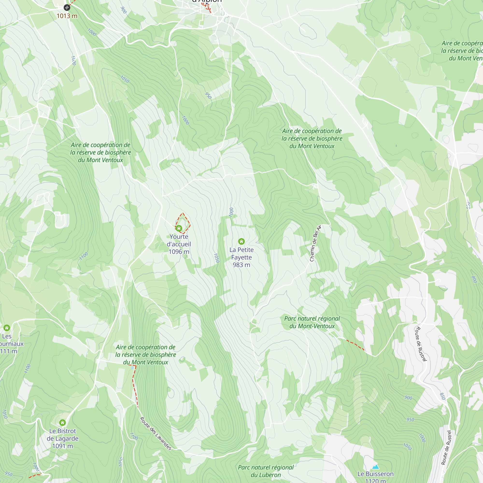 La Petite Fayette map