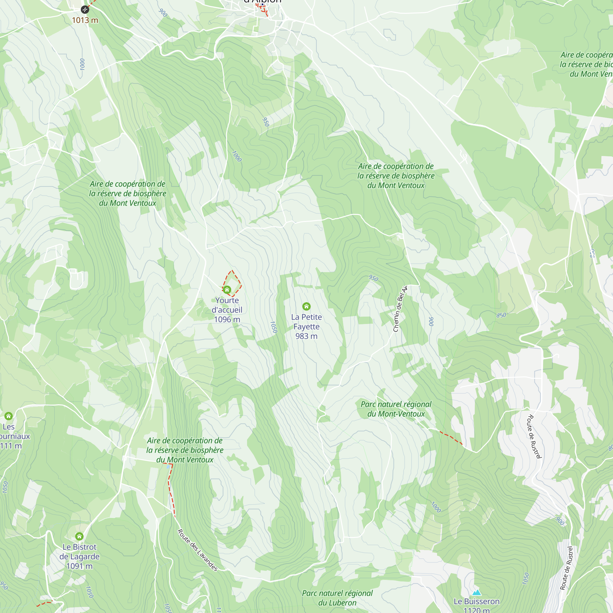La Petite Fayette map