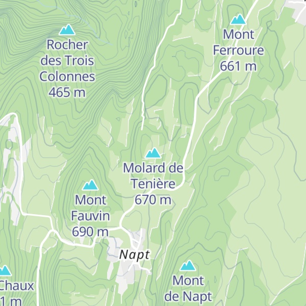 Map of Molard de Tenière