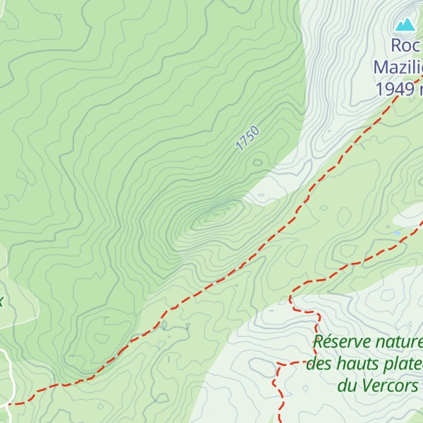 Map of Tête de la Graille