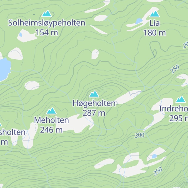 Map of Høgeholten