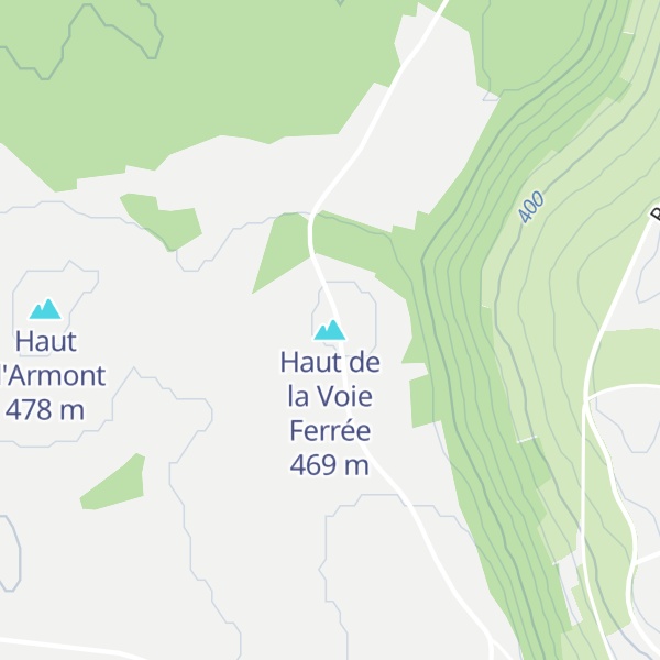 Map of Haut de la Voie Ferrée
