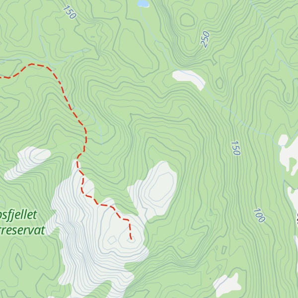 Map of Staupefjellet