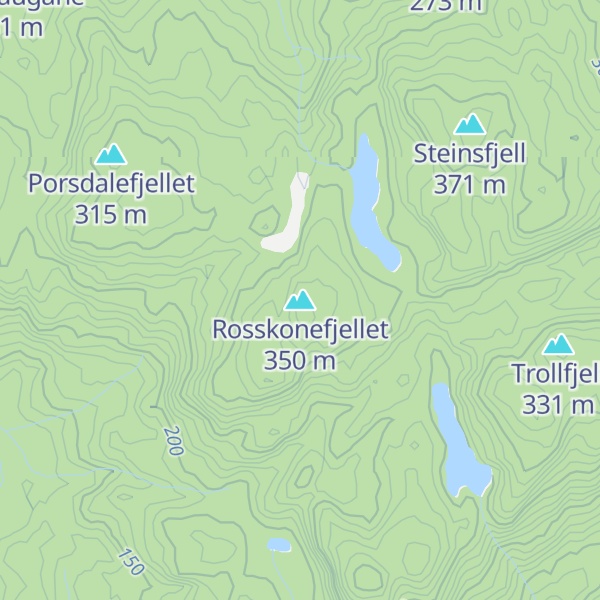 Map of Rosskonefjellet