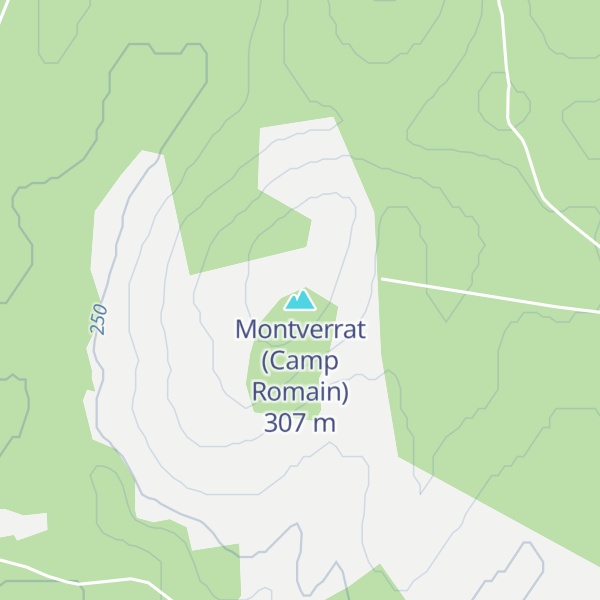 Map of Montverrat (Camp Romain)