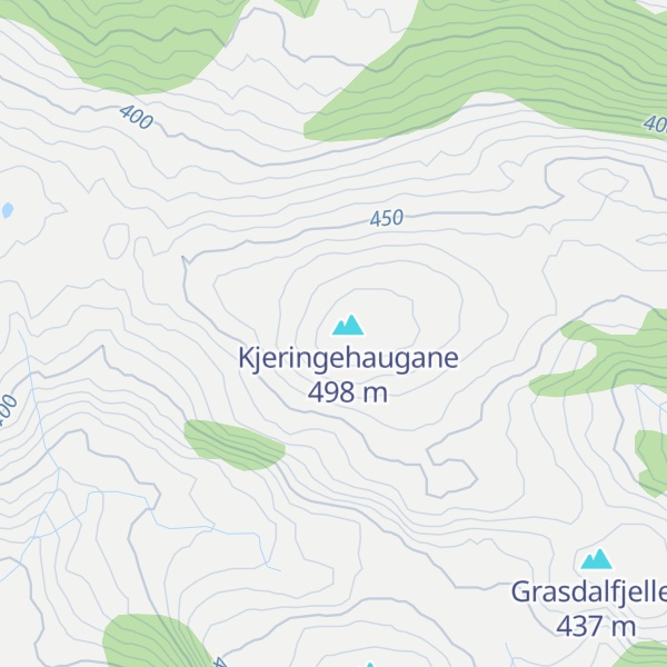Map of Bjørkhaugheia