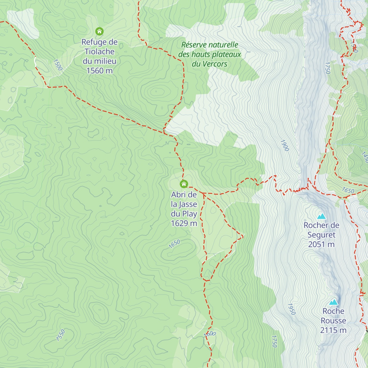 Abri de la Jasse du Play map