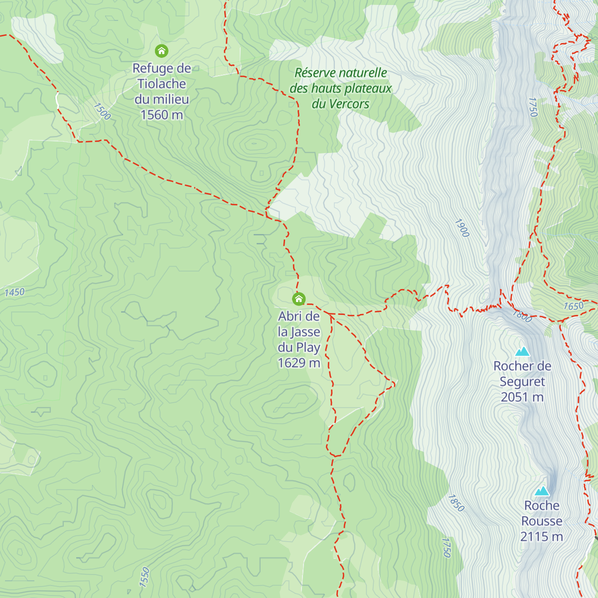 Abri de la Jasse du Play map