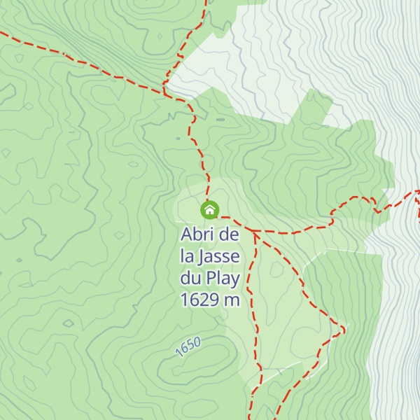 Map of Abri de la Jasse du Play
