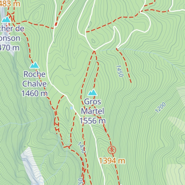 Map of Gros Martel