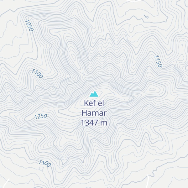 Map of Kef el Hamar