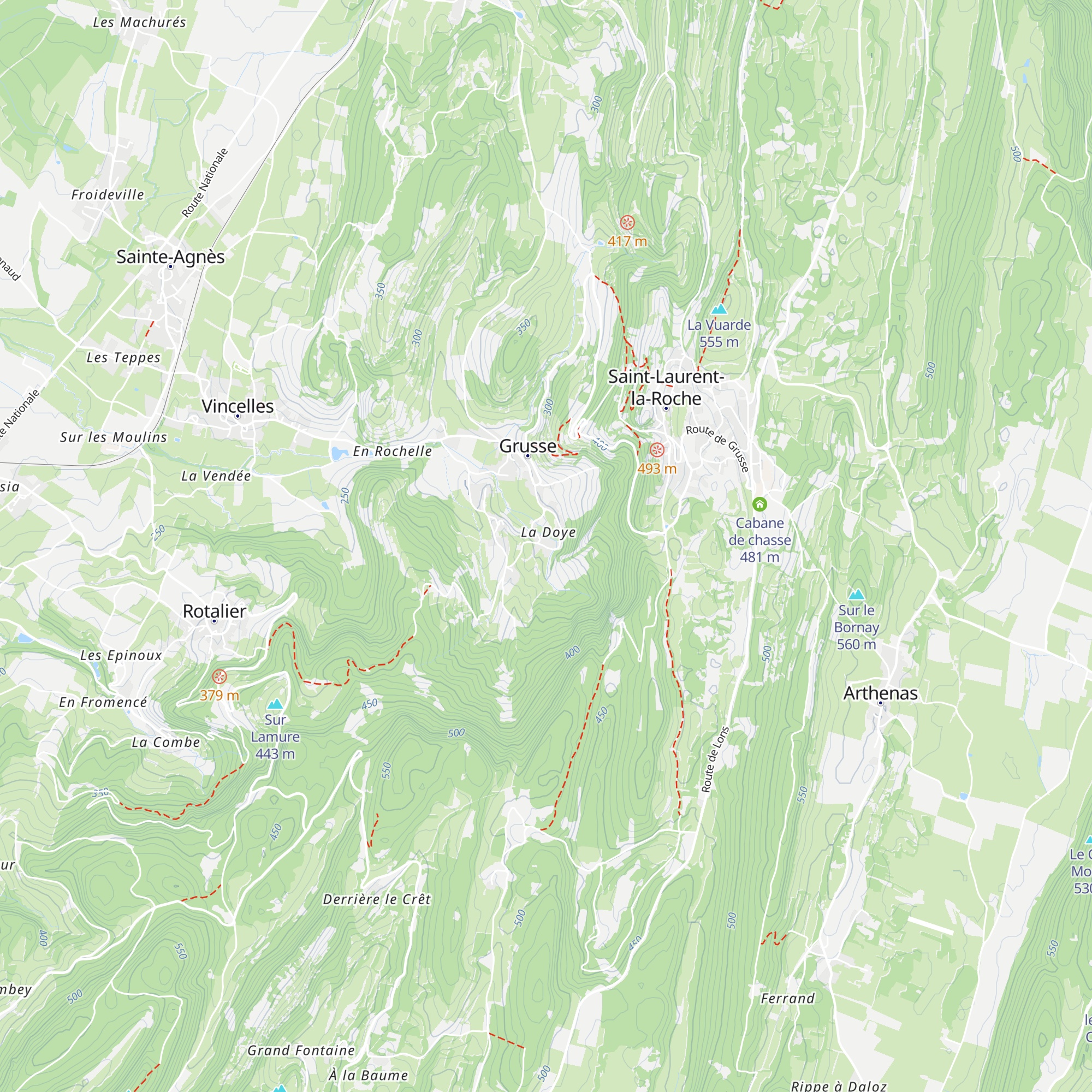 Gîte La Source map