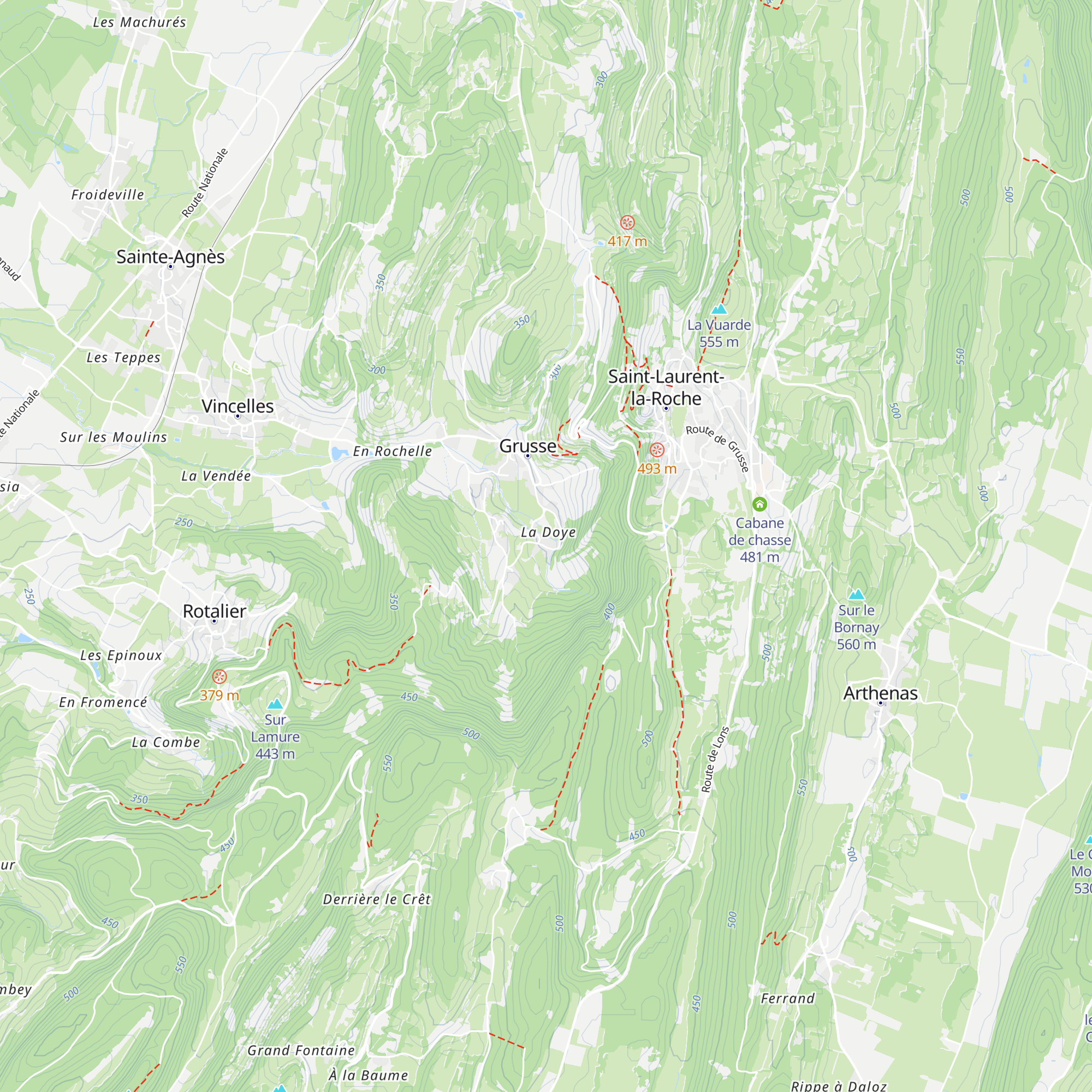 Gîte La Source map