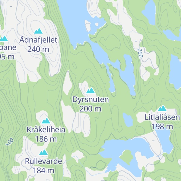 Map of Dyrsnuten