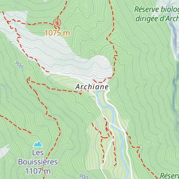 Map of Refuge d’Archiane