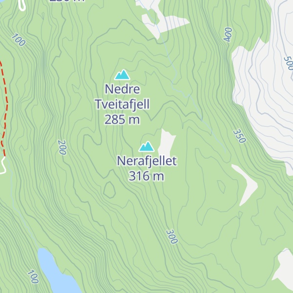 Map of Nerafjellet