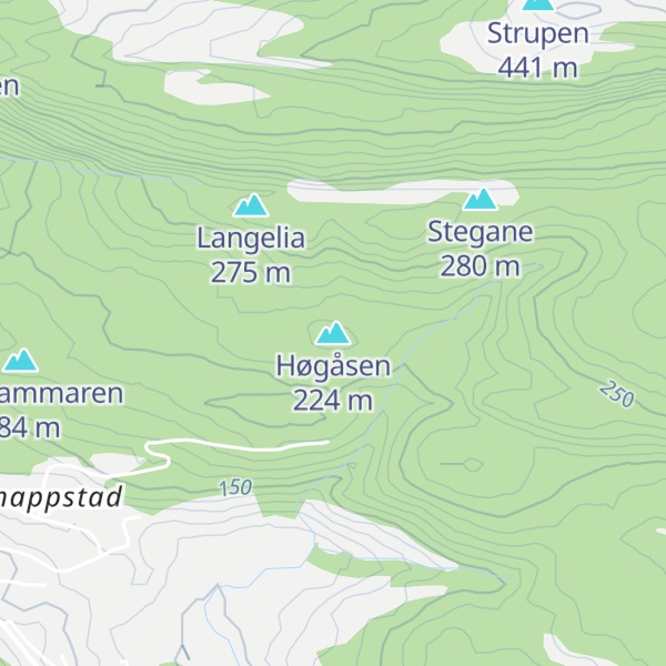Map of Høgåsen