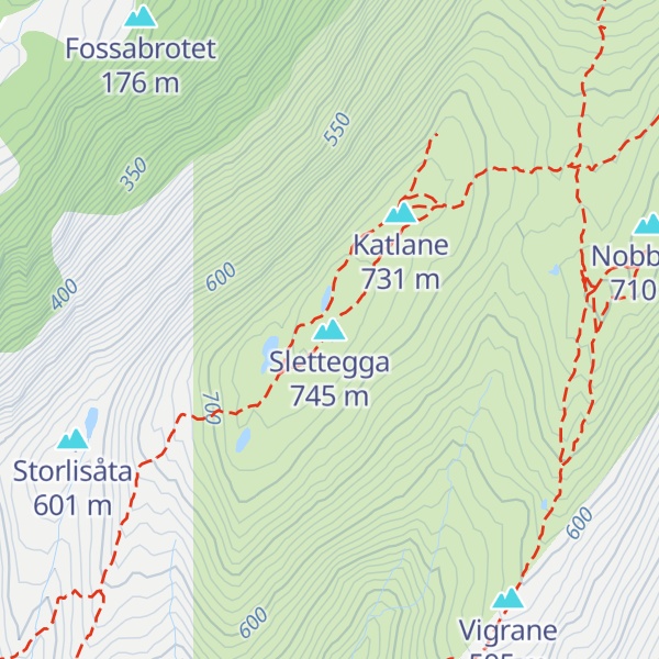 Map of Slettegga