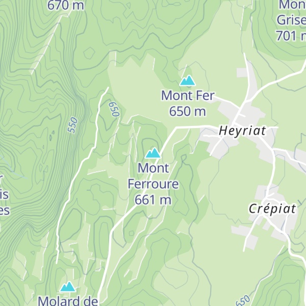 Map of Mont Ferroure