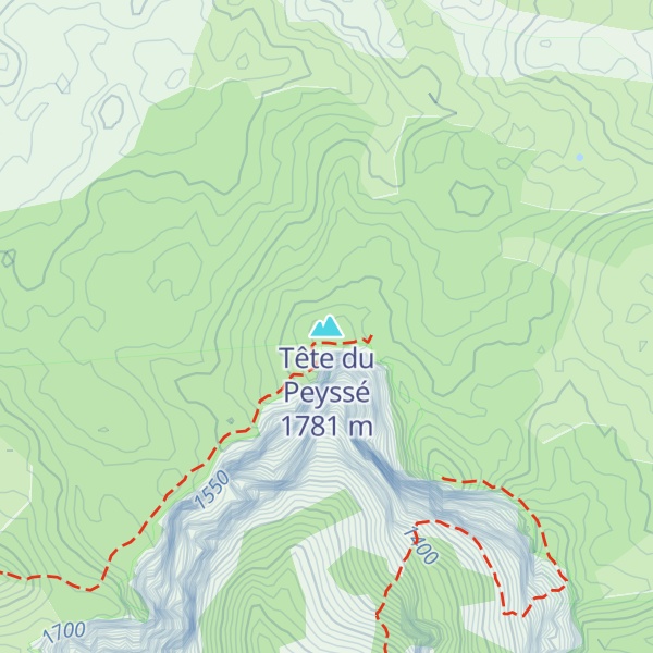 Map of Tête du Peyssé