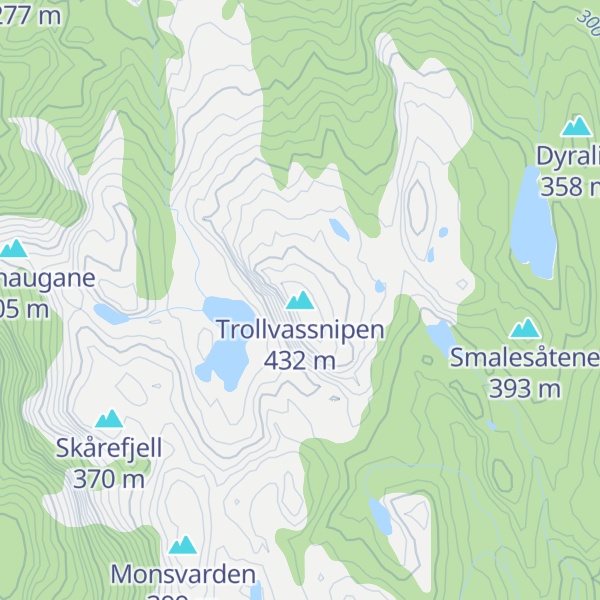 Map of Trollvassnipen