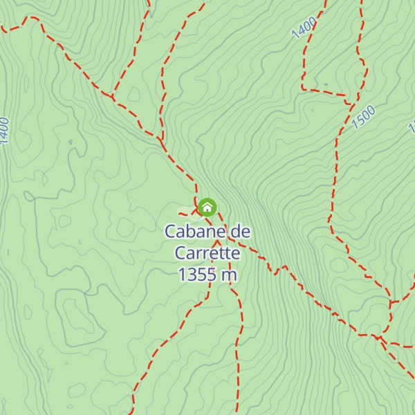 Map of Cabane de Carrette