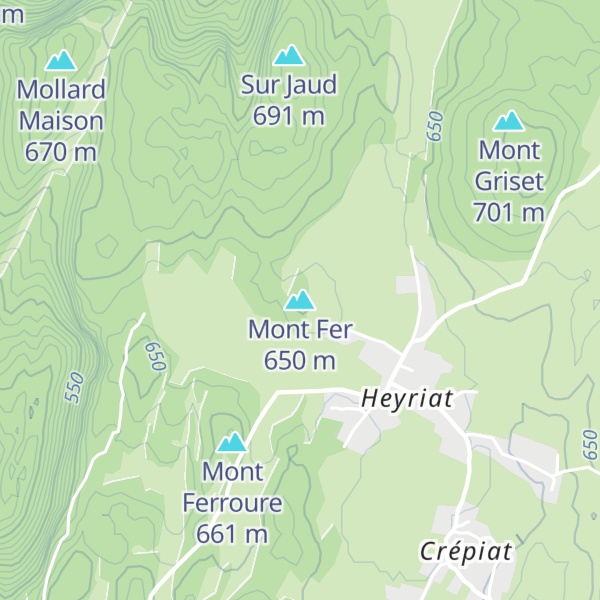 Map of Mont Fer