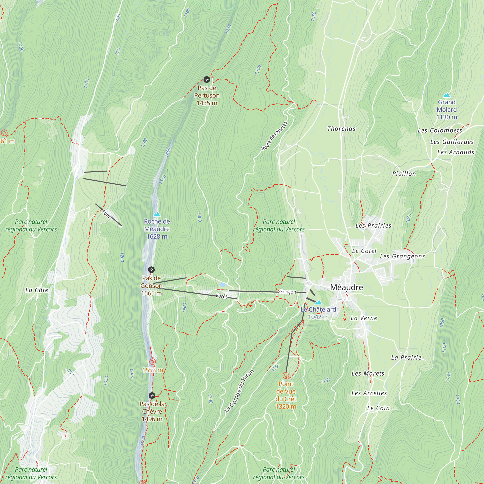 Refuge des Feuilles map