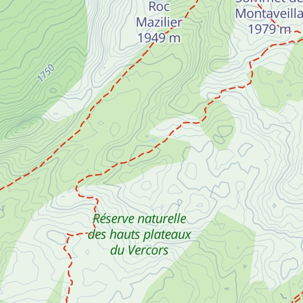Map of Cabane de la Montagne de Lau