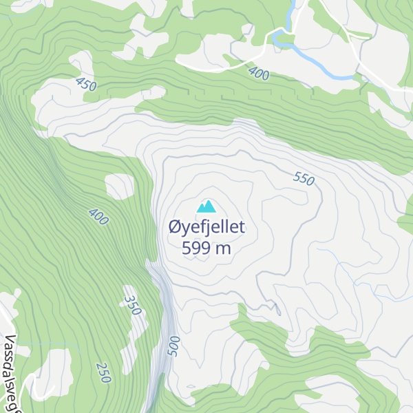 Map of Øyefjellet